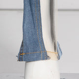  Design Patchwork Women's Pants Autumn Jeans Slim Fit Deconstructed Patchwork High Waist Split Blue Mart Lion - Mart Lion