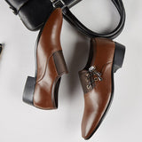 Men's Shoes Dress Leather Wedding Black Loafers Chaussure Homme Zapatos De Hombre Mart Lion   