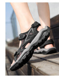 Summer Men's Sandals Outdoor Classic Soft Beach Platform Wading Shoes Sneakers Rome Non-Slip Mart Lion   