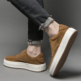 Men's Trends Suede Leather Oxford Shoes Slip-on Light Flats Outdoor Walk Sneakers Daily Commute Casual MartLion   