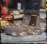 Welding Safety Boots For Men's Anti-smashing Industrial Work Shoes Male Puncture Proof Steel Toe Indestructible MartLion   