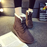 Women Winter Snow Boots Warm Platform Lace Up Ladies Women's Shoes MartLion   