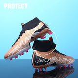Football Shoes Men's Soccer Boots Spikes Arch Support Ankle Protect Non Slip Wear Resistant Elastic MartLion   