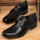 Office Shoes Men's Lace Up Casual Formal Style Point Toe Leather Wedding Party Dress Mart Lion   