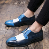 Golden Sapling Party Shoes Men's Retro Leather Casual Retro Patchwork Leather Flats Formal Wedding Oxfords MartLion   