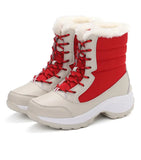 Women's Winter Boots Thick Sole Sloping Heel Ankle Outdoor Light Plush Warm Cotton Shoes MartLion   