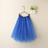 Women Summer Vintage Tulle Skirt Adult Fancy Ballet Dancewear Party Costume Ball Gown Mini Skirt MartLion sapphire blue One Size 