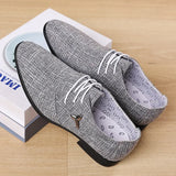 Men Casual Shoes Canvas  Shoes Lace up  Men Flats Oxford MartLion   