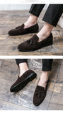Summer Men's Suede Tassel Leisure Shoes Italy Style Soft Moccasins Loafers Flats Driving MartLion   