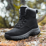  Winter Casual Padded Cotton Shoes Non-slip Combat Boots Warm Snow Men's Sports Hiking Safety Work MartLion - Mart Lion
