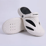 Summer Holes Men's Flat Sandals Clogs with Arch support Slides EVA Beach Cloud Slippers Shower Shoes MartLion White 40-41 CHINA
