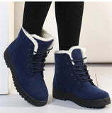 Women's Boots Snow Soft Shoes Woman Platform Ladies Shoes Casual Mid Women's High Boots Flat Winter Girls Boots MartLion