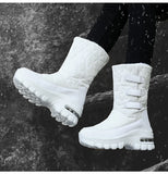 Women's Boots Anti-slip Waterproof Winter Snow Outdoor Thick Bottom Winter Shoes Thick Plush Medium Platform MartLion   