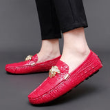 Men's Women Leather Designer Casual Shoes Luxury Loafers Driving Footwear MartLion   