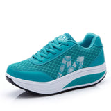 Women Sneakers Air Cushion Sports Shoes Mesh Leather Blue White Pink Outdoor Walking Jogging Female Trainers Mart Lion B-4 6 