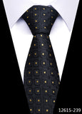 Tie For Men's Newest design Factory 7.5 cm Necktie Yellow Plaid Shirt Accessories Abraham Lincoln's birthday MartLion 12615-239  