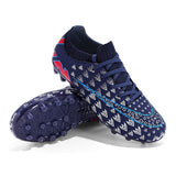 Soccer Shoes For Men's Kids Football Non-Slip Light Breathable  Athletic Unisex Sneakers AG/TF Futsal Training Mart Lion see chart 1 38 