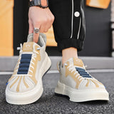 Men's Sneakers Vulcanized Shoes Lace Up Shell Head Design Skateboarding Running Tennis Sports Casual Outdoor Mart Lion   