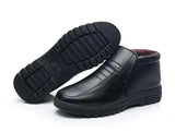 Winter Waterproof Men's Casual Leather Shoes Slip-on Male Casual Shoes Rubber Warm Winter Shoes for Men's MartLion   