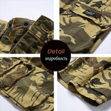 Camouflage Tactical Cargo Shorts Men Khaki Jogger Military Cargo Shorts Men Cotton Casual Loose Camo Men Shorts MartLion   