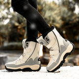 Mid Length Women's Boots Winter Thick Cotton Shoes Warm Snow Boots Thick Sole Anti Slip Wear-resistant Women's Shoes MartLion