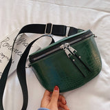 Luxury Designer Saddle Women's Chest Bag Crossbody Female Chain Handbag Hobos Bag Belt Purse Mart Lion green 24x8x17cm 