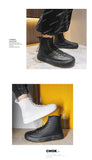 Off-Bound Autumn Men's Ankle Boots Tooling Desert British Punk Lace-up Casual Motorcycle High-cut Shoes Mart Lion   