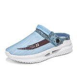 Lightweight Half Slippers Outdoor Breathable Sandals Non-slip Casual Shoes Men's Walking Footwear MartLion Blue 39 