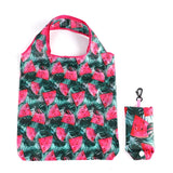 Foldable Shopping Bag Reusable Travel Grocery Bag Eco-Friendly One Shoulder Handbag  Printing Tote Bag MartLion B-2  