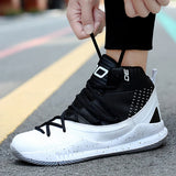 Men's leisure sports all-in-one breathable wear-resistant thick-soled elevation basketball shoes MartLion   
