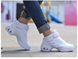 PU Jazz Dance Shoes for Women Soft Sole Heightening Modern Air Cushion Adult Dance Sneakers Latin MartLion   