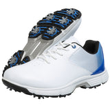 Men's Golf Shoes Waterproof Golf Sneakers Outdoor Golfing Spikes Shoes Jogging Walking Mart Lion BaiLan-1 8.5 