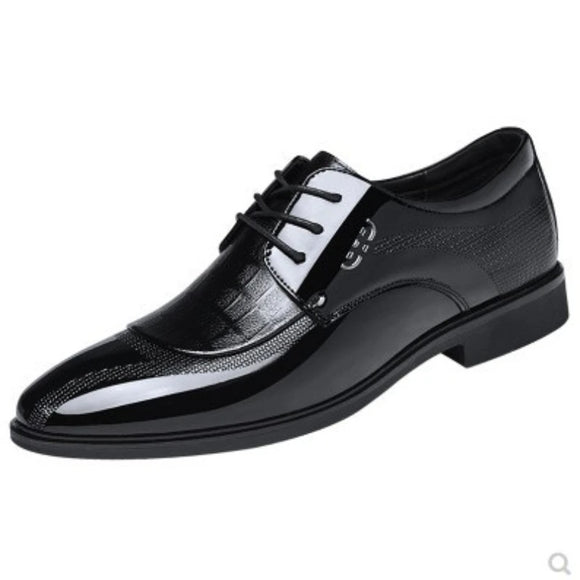 Pointed Toe Shoes Men's Formal Leather Increase Casual Youth British 's Oxford MartLion   