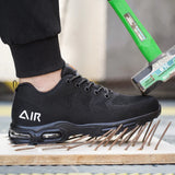 Safety Shoes Men's Air Cushion Work Breathable Work Security Anti-smash Anti-stab Work Sneakers MartLion   