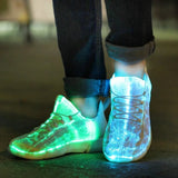  Boy Adults Luminous Glowing Sneakers Men's Women Girls Kids LED Light Children Flashing With Light USB Recharge MartLion - Mart Lion