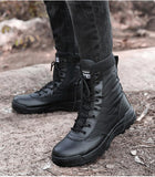  Lightweight Military Black Boots Men's Breathable Spring Summer Shoes Tactical Combat hombre Militares Chaussure Homme Mart Lion - Mart Lion