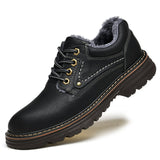 Designer Men's Shoes Casual British Formal Outdoor Waterproof Work Mart Lion Black-fur 38 