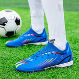 Men's Soccer Shoes Ultralight Football Boots Boys Sneakers Non-Slip AG TF Soccer Cleats Ankle Unisex MartLion   