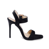 Black Apricot Women Sandals High Heels Office Lady Shoes MartLion   