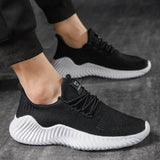 Outdoor Sport Running Shoes Men's Breathable Gym Training Sneakers Lace Up Lightweight Walking Mart Lion   