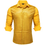 Long Sleeve Shirts Men's Metallic Sequins Prom Party Luxury Disco Shirts Designer Clothing MartLion CY-2389 S 