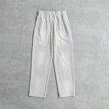 Winter Men's Washed Fleece Pants Warm Straight Trousers MartLion Light Gray L CHINA