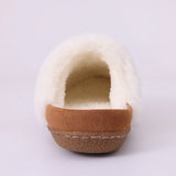 Women's Cotton Slippers Winter Warm Fur Home Slippers Indoor House Shoes Outdoor Antiskid Rubber Sole Plush Slipper MartLion   