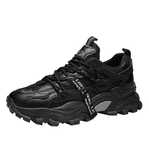 Mesh Sports Casual Men's Shoes Lightweight Anti-slip Trendy Running Classic Sneakers Footwear MartLion black 39 