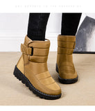 Waterproof Boots Women Casual Winter Warm Plush Soft Platform Snow Slip on Cotton Padded Shoes MartLion   