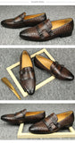 Light Luxury High-end Leather Men's Shoes British Style Breathable Loafers Slip-On All-match Trend Wedding MartLion   