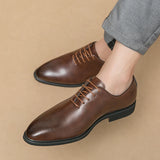Mens Leather Shoes High Men's Shoes Oxford Wedding Men Dress Leather Shoes Gentleman Office Man Shoe