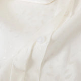 Mulberry Silk summer Top Solid White Women's Shirt  Elegant Breathable Long Sleeved MartLion   