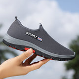 Slip-on Non-slip Men's Outdoor Sports Sneakers Father Shoes Walking Driving Fitness Training Jogging Casual Footwear Mart Lion   