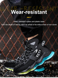 Work Boots Men's Designer Safety Shoes Standard Steel Toe Anti-smash Anti-stab Indestructible MartLion   